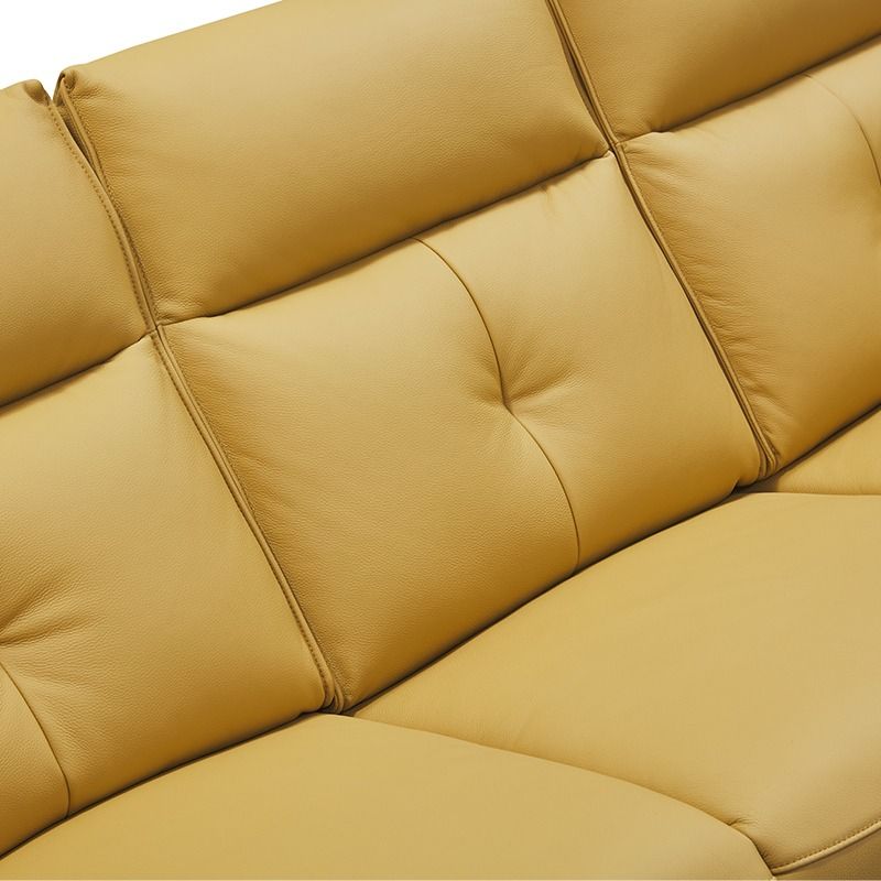 Genuine Leather Sofa 40d Sponge Density