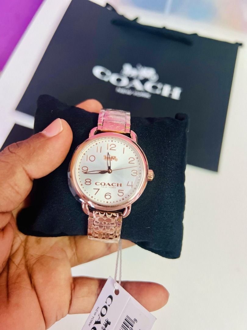 Coach delancey women's deals analog watch