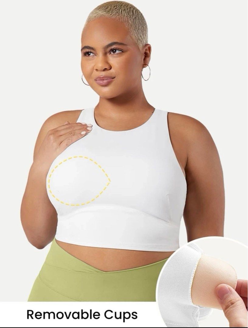 GLOWMODE FeatherFit Cropped Performance Tank in White, Women's Fashion,  Activewear on Carousell