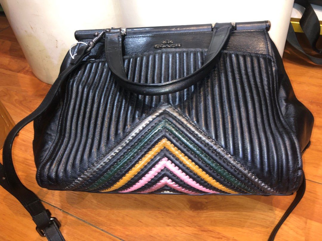 COACH GRACE BAG WITH QUILTING AND RIVETS