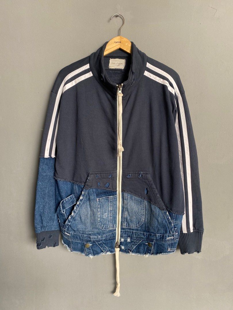 Greg lauren track denim jaket bape stussy prada helmut lang gucci