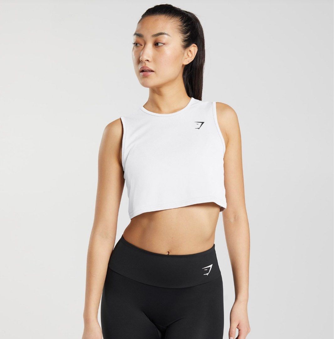 Gymshark Fraction Sports Bra - White