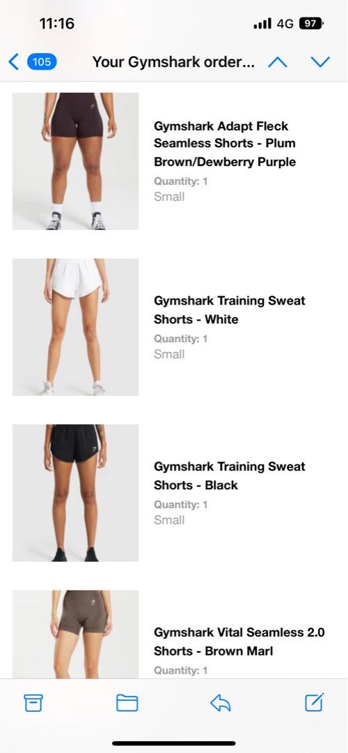 Gymshark Vital Seamless 2.0 Shorts - Brown Marl