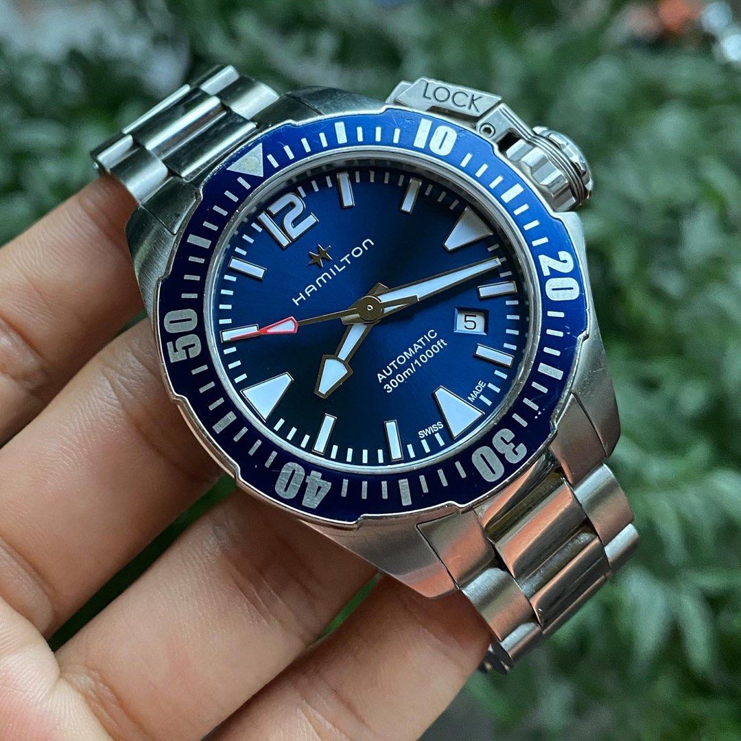 Hamilton Khaki Navy Frogman Blue Dial H777050 Automatic 42mm