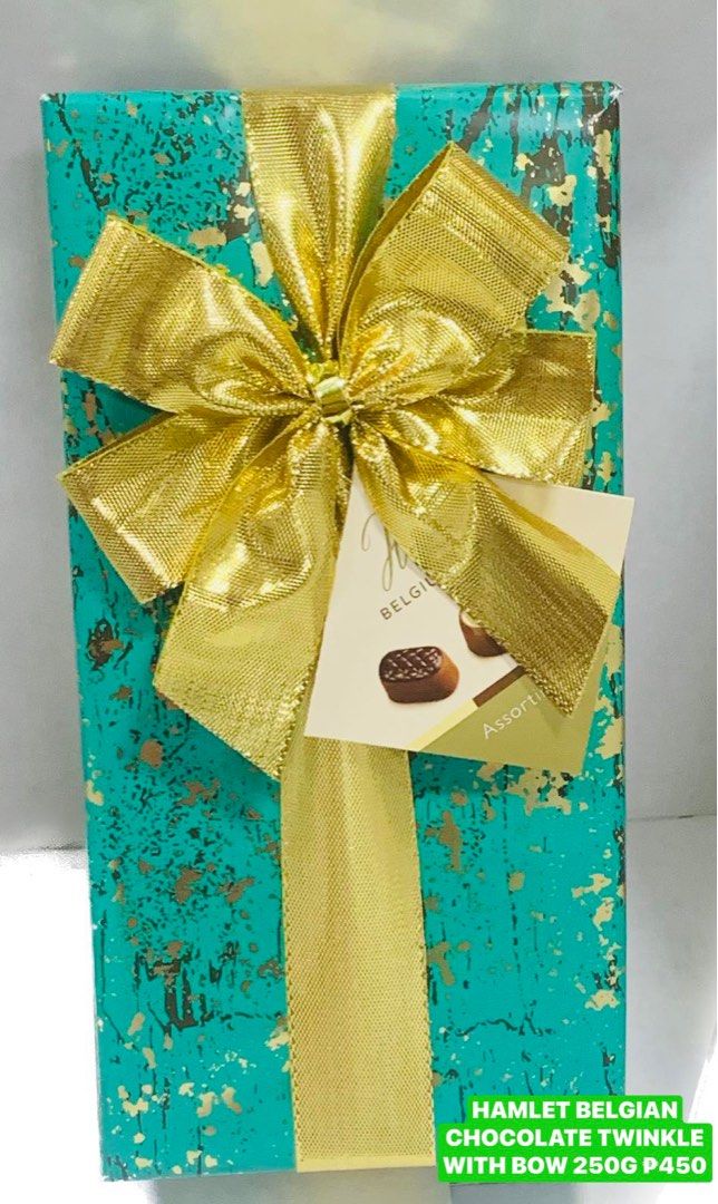 HAMLET BELGIAN CHOCOLATE TWINKLE WITH BOW 250G, Food & Drinks, Gift ...