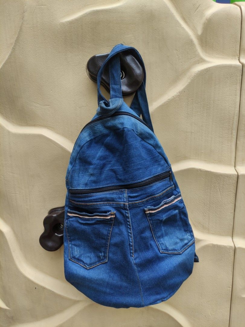 Jeans bag, denim crossbody bag, zipper bag, u... - Folksy