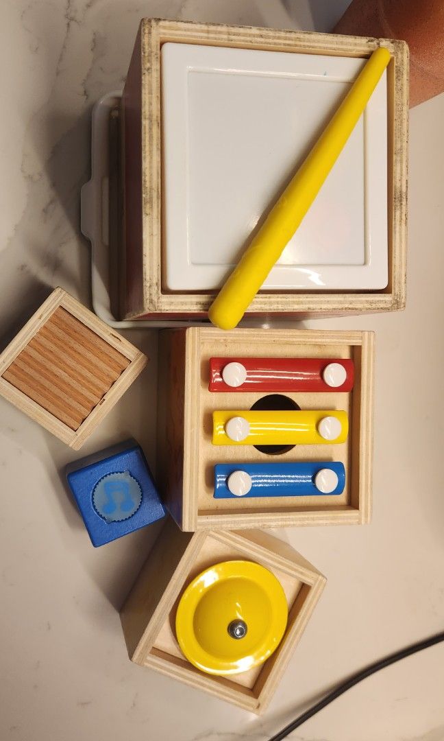 Hape stacking music set, Babies Kids, Infant Playtime on Carousell