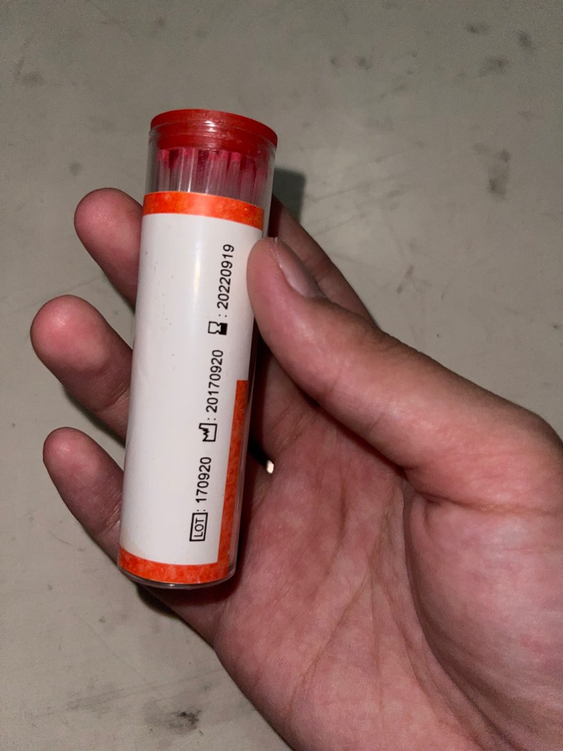 HEPARINIZED CAPILLARY TUBE (red), Health & Nutrition, Medical Supplies