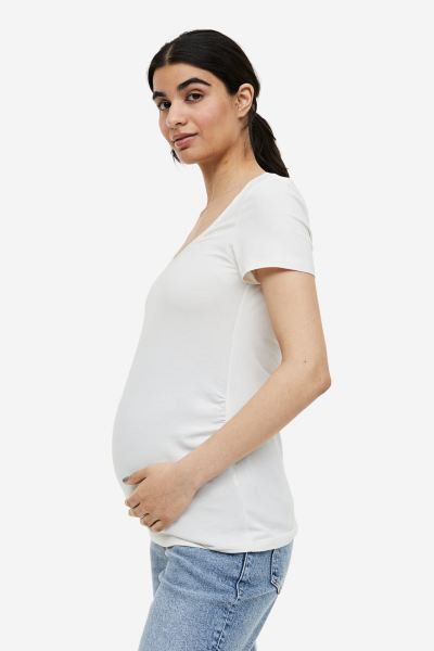 H M MAMA maternity tops Black and White Women s Fashion