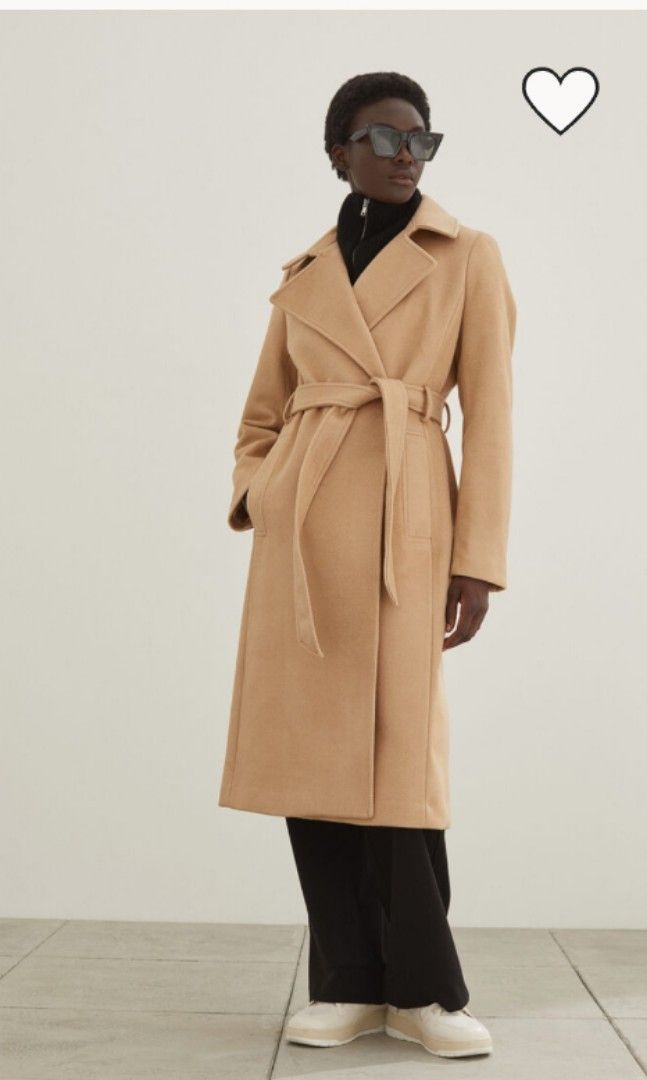 H&m camel coat clearance