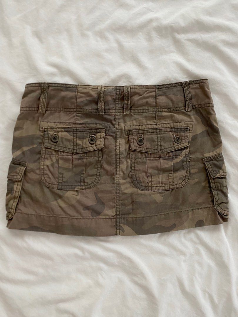 Hollister Camo Cargo Mini Skirt
