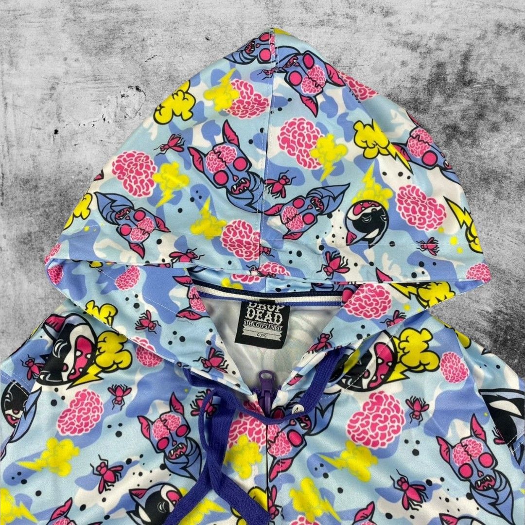 Hoodie Zipper Drop Dead Full Print
