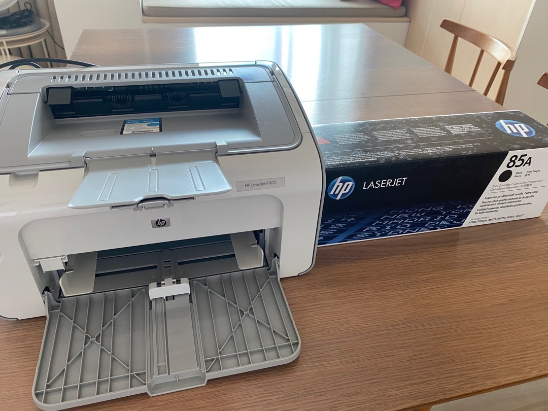 HP LaserJet P1102 and one new black print cartridge, Computers & Tech ...
