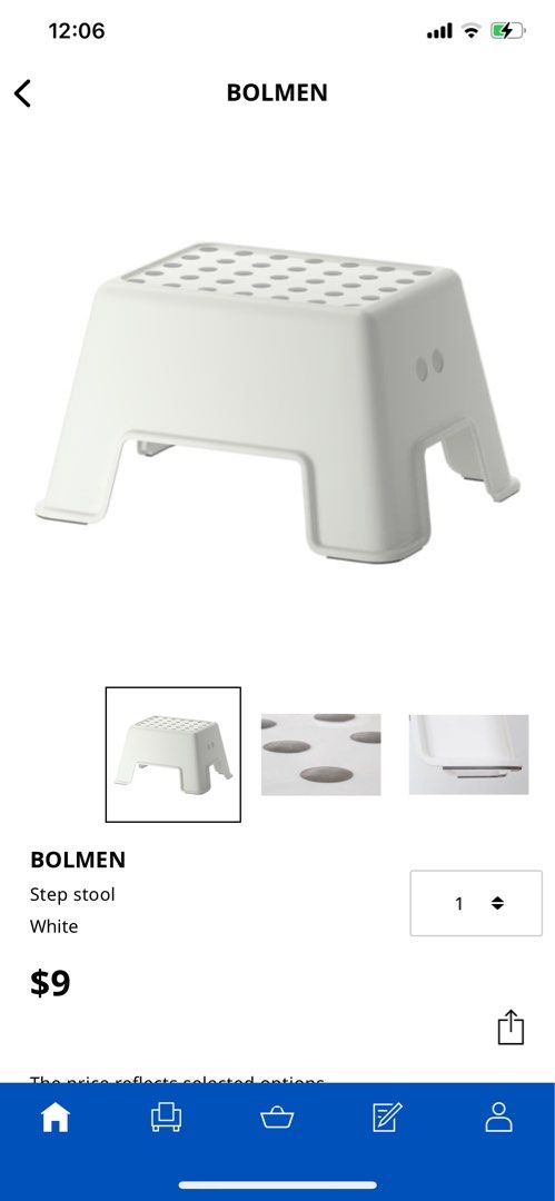 IKEA BOLMEN Stool, Furniture & Home Living, Furniture, Chairs on Carousell