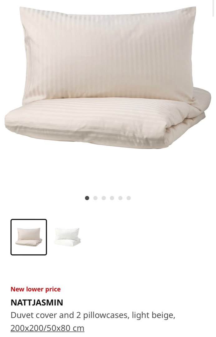 IKEA duvet cover & 2 pillowcases, Furniture & Home Living, Furniture