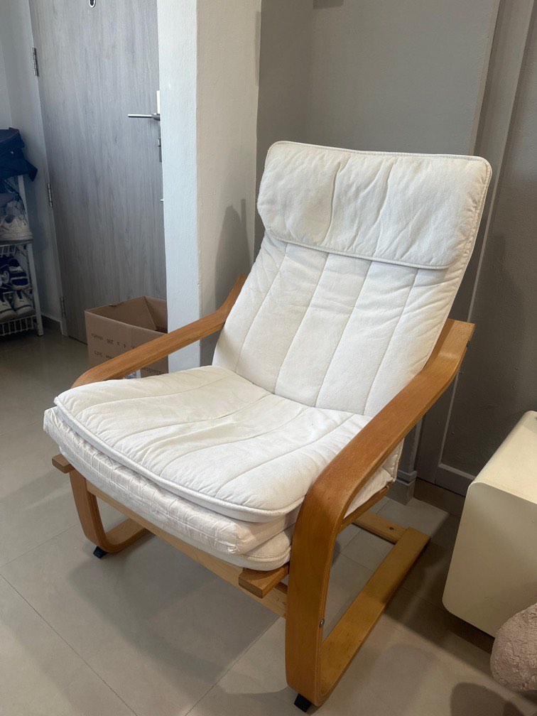 Ikea Poang Arm Chair, Furniture & Home Living, Furniture, Chairs on