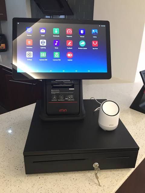 Imin D4 503 Single Screen POS (Category: Office & Business Technology) located in Makati City. Submitted by vjhaya (Listing ID 1270052042, Image 1). Description: ‼️‼️‼️ IMIN D4 503 ‼️‼️‼️ POS Machine with cash register, keyboard, printer, money detector, receipt rolls Used for 6months only 32,000 negotiable Calamba city area .