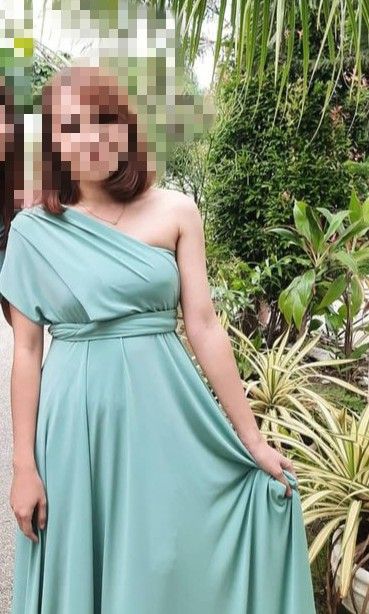 Infinity Dress Dusty Sage Green Women s Fashion Dresses Sets Evening dresses gowns on Carousell