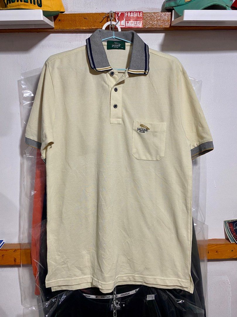 Jaguar Club Polo Shirt, Fesyen Pria, Pakaian Atasan di Carousell