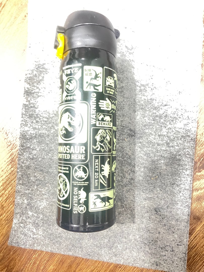 JURASSIC WORLD STAINLESS STEEL FLASK Bby GSC, Furniture & Home Living