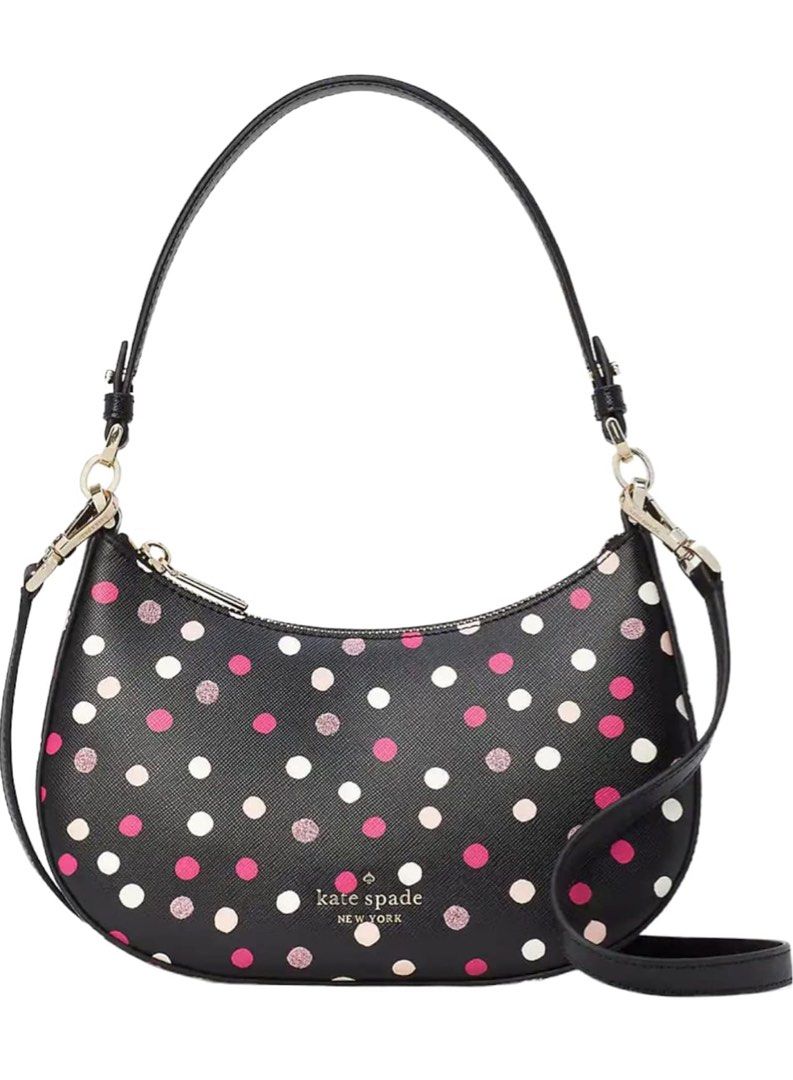 Kate Spade Staci Glimmer Polka Dot KS (Category: Cross-body Bags) located in San Fernando. Submitted by mystuff4less (Listing ID 1269975885, Image 1). Description: BRANDNEW Guaranteed Authentic Personally US Store Bought Kate Spade Design: Staci Glimmer Polka Dot Crossbody Measurements 9.72" W x 7.2" H x 2.84" D Handle Drop: 9.0" 💌 Send PM for inquiries/questions.