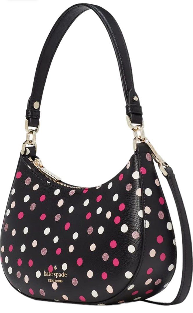 Kate Spade Staci Glimmer Polka Dot KS (Category: Cross-body Bags) located in San Fernando. Submitted by mystuff4less (Listing ID 1269975885, Image 2). Description: BRANDNEW Guaranteed Authentic Personally US Store Bought Kate Spade Design: Staci Glimmer Polka Dot Crossbody Measurements 9.72" W x 7.2" H x 2.84" D Handle Drop: 9.0" 💌 Send PM for inquiries/questions.