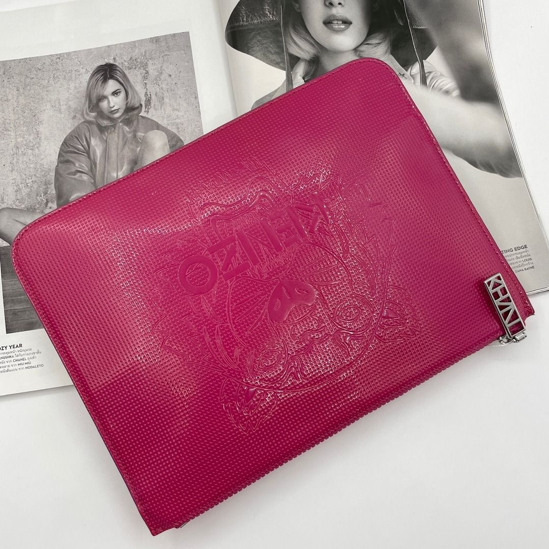 Kenzo on sale pink clutch