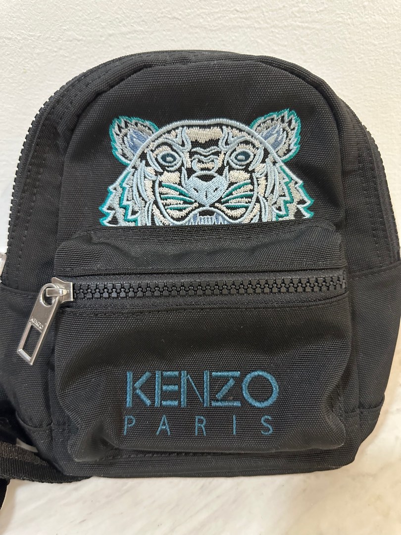 Kenzo Tiger Backpack Black, Women's Fashion, Bags & Wallets, Backpacks