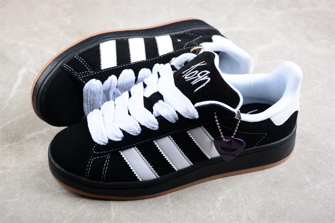 Korn Adidas Originals Campus 00s Black White Gum Shoes Euro 36