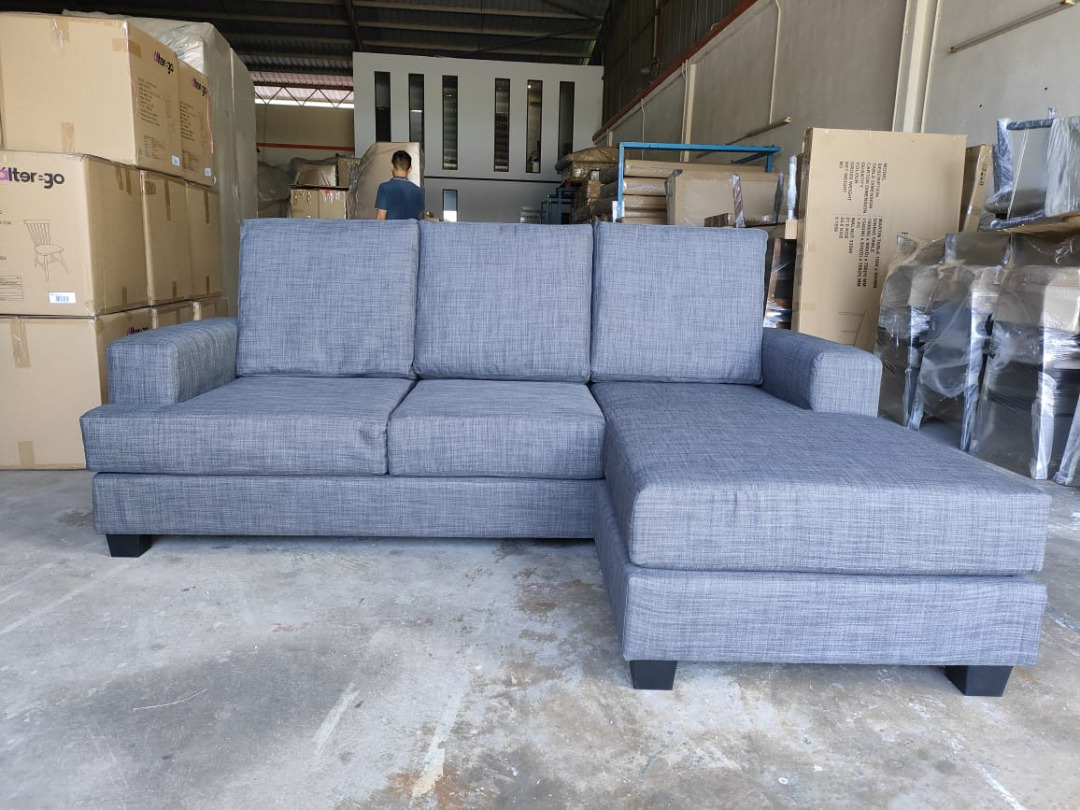 L SHAPE SOFA DIRECT KILANG, Furniture & Home Living, Furniture, Sofas
