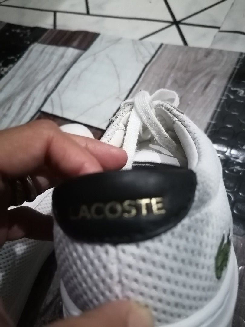Original lacoste discount shoes vs fake