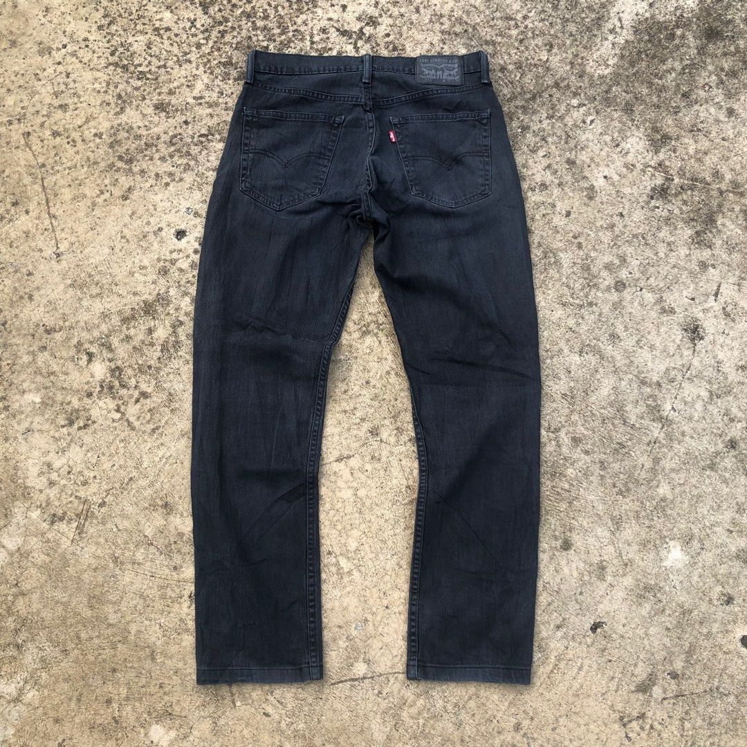 levi's 511 Washed Black Jeans Second Original, Fesyen Pria