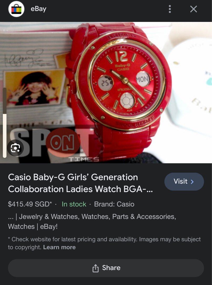 Casio baby 2025 girl watch