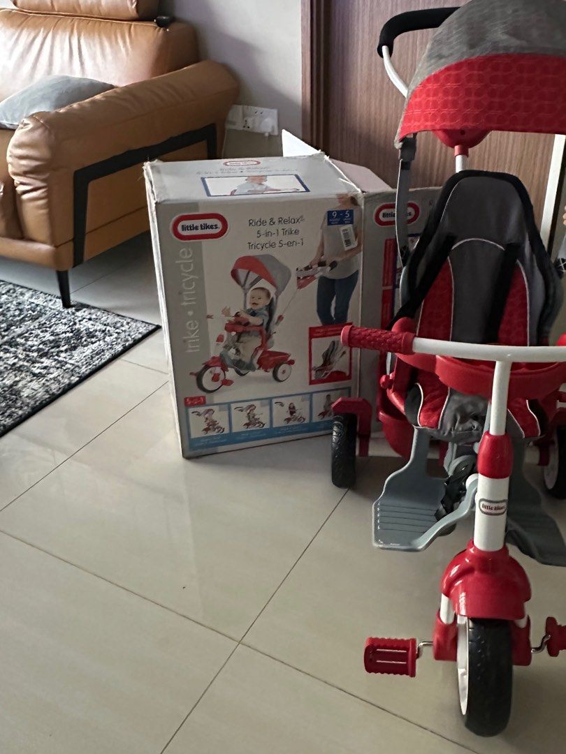 Little tikes 5 in 1 deluxe ride & relax recliner trike sales