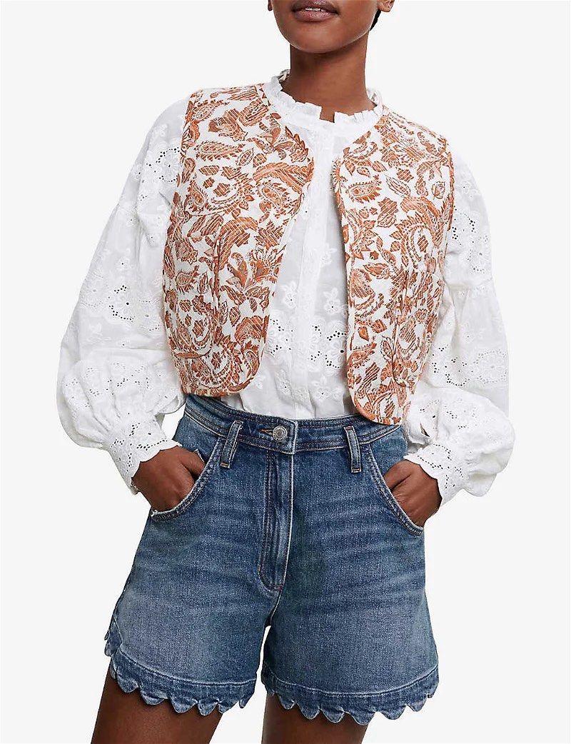 Maje short jean shop