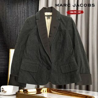 美國MARC JACOBS ｜緞面正裝設計毛料西裝外套Size:2#二手