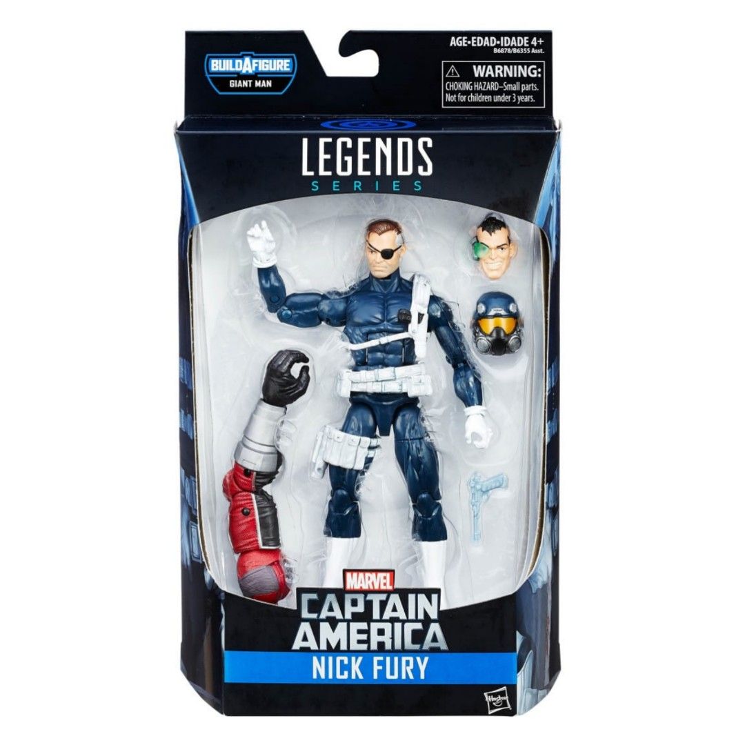Marvel legends captain marvel deals nick fury