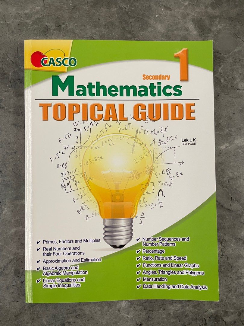Ms Topical Math Mathematics Topical Guide Sec 1, Hobbies & Toys, Books & Magazines ...