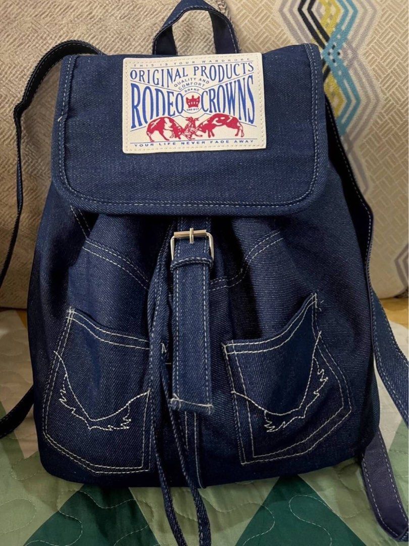 Men s and women s denim backpack