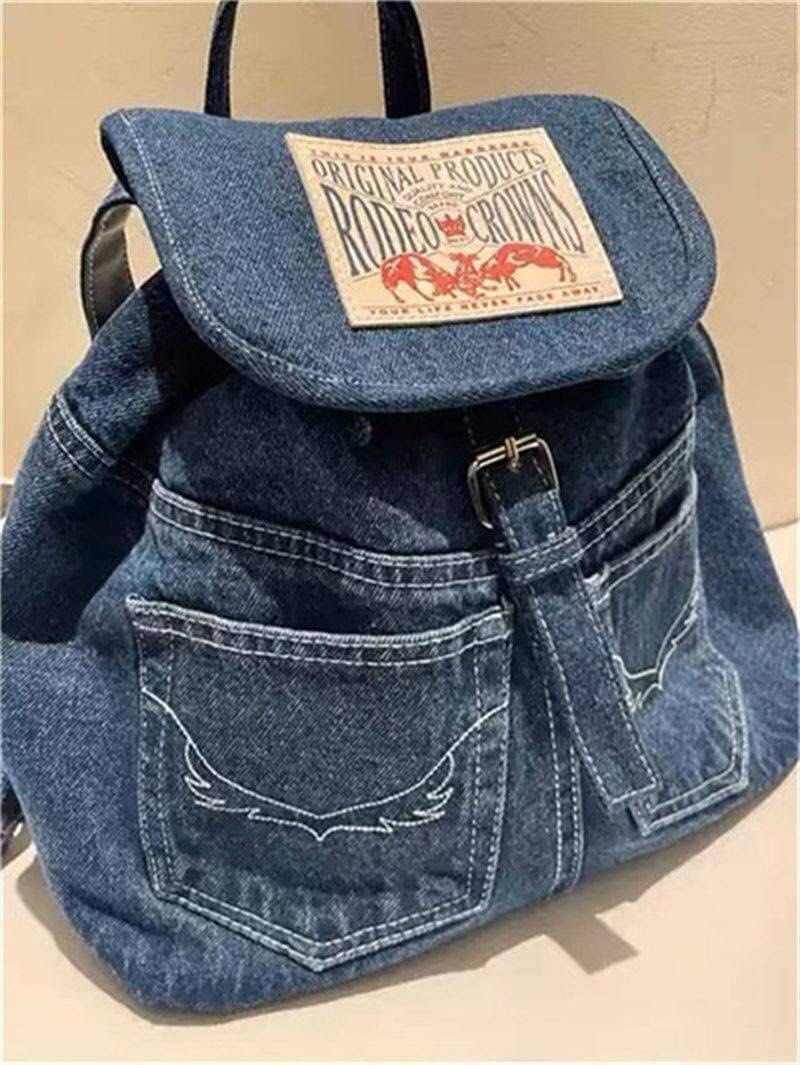 Mens store denim backpack