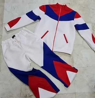 Mens tricolor tracksuit jacket and pants