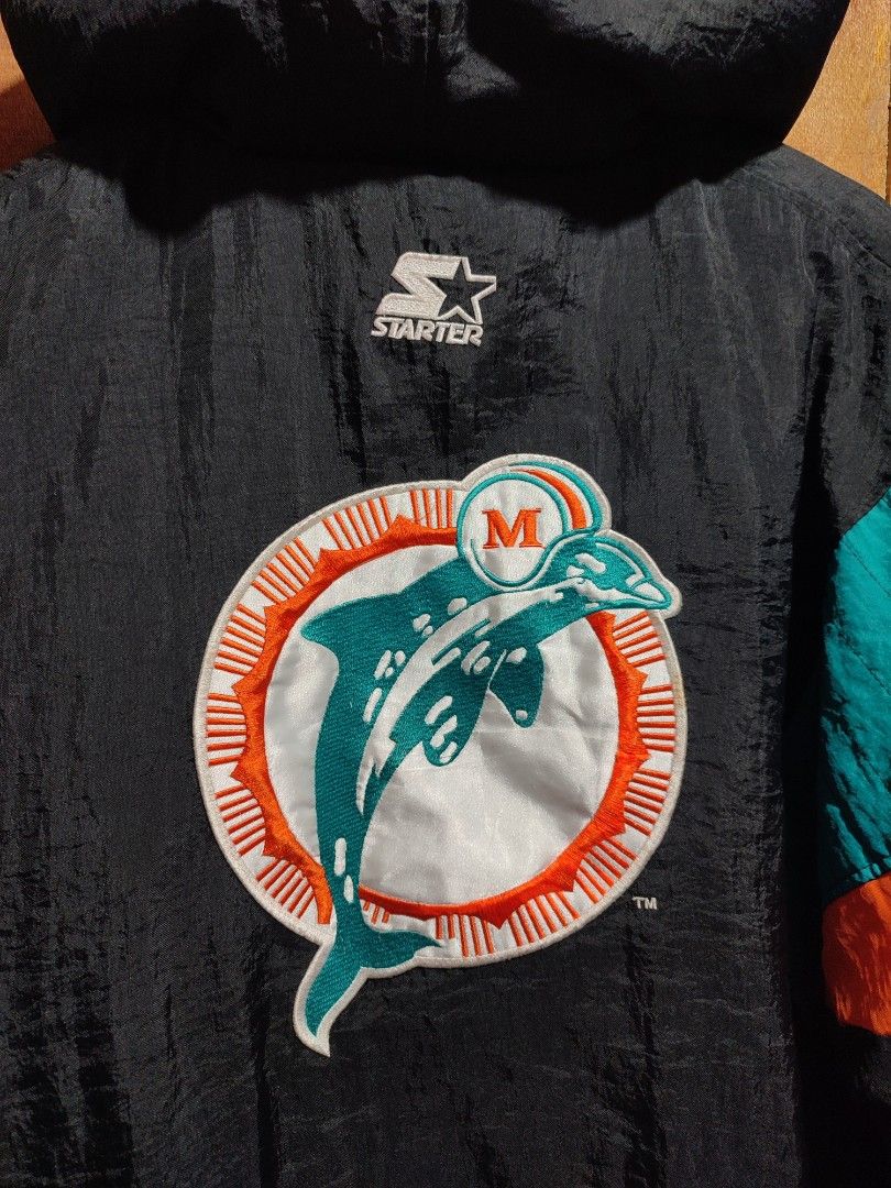 Miami Dolphins Vintage Kangaroo Jacket / Anorak by Starter