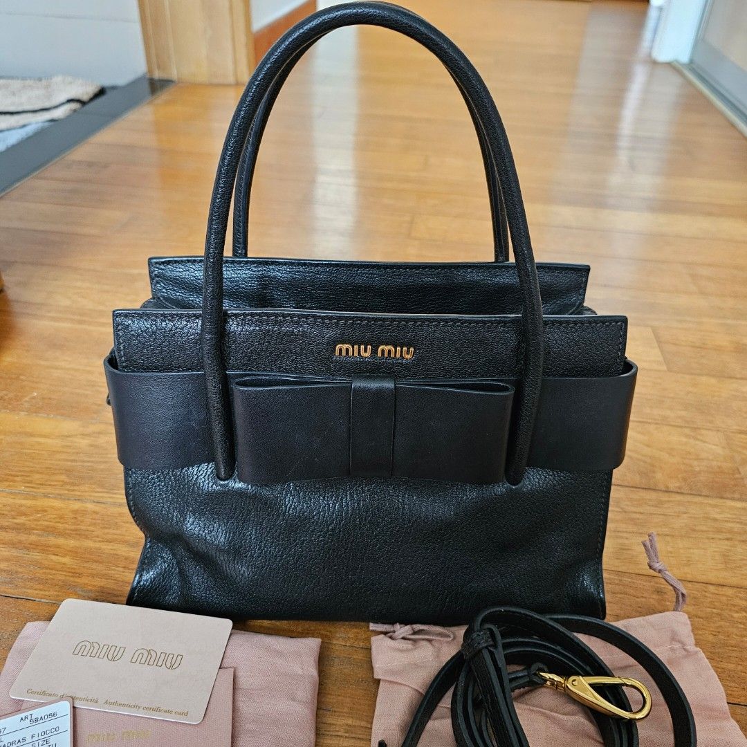 Miu Miu Madras Fiocco 2way Shoulder Crossbody Bag Luxury Bags