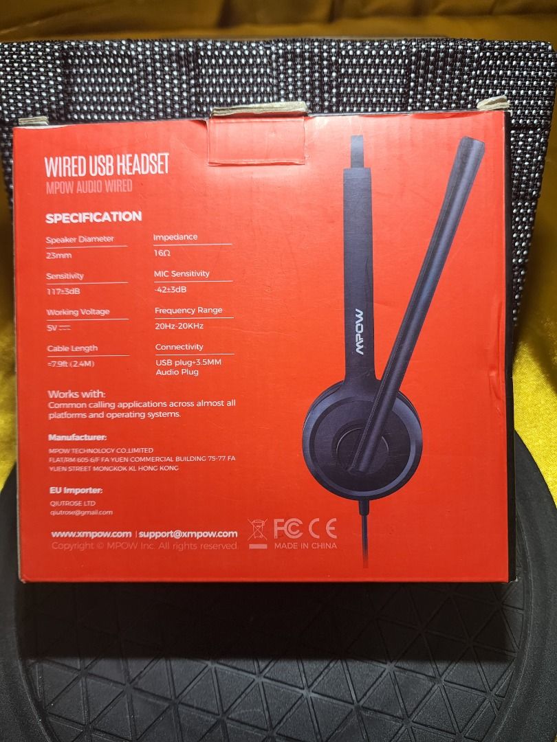 MPOW Wired USB Headset BH323A