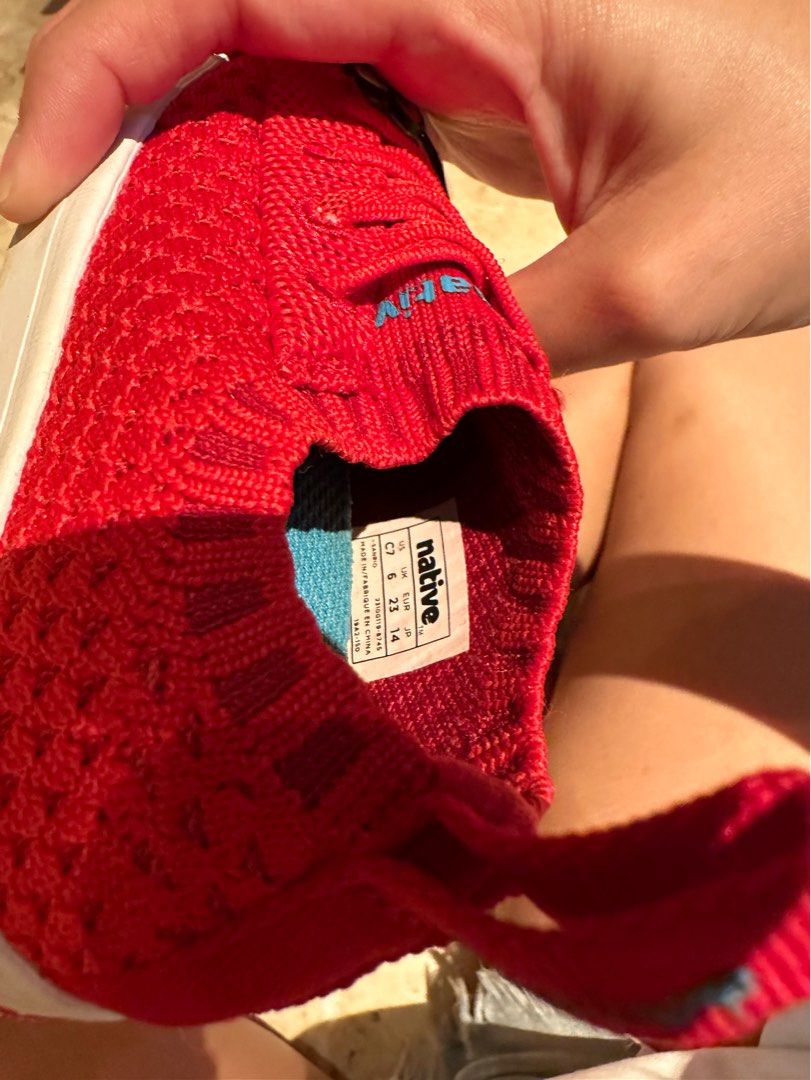 Native Hello Kitty Red Knit Sneakers Babies Kids Babies Kids