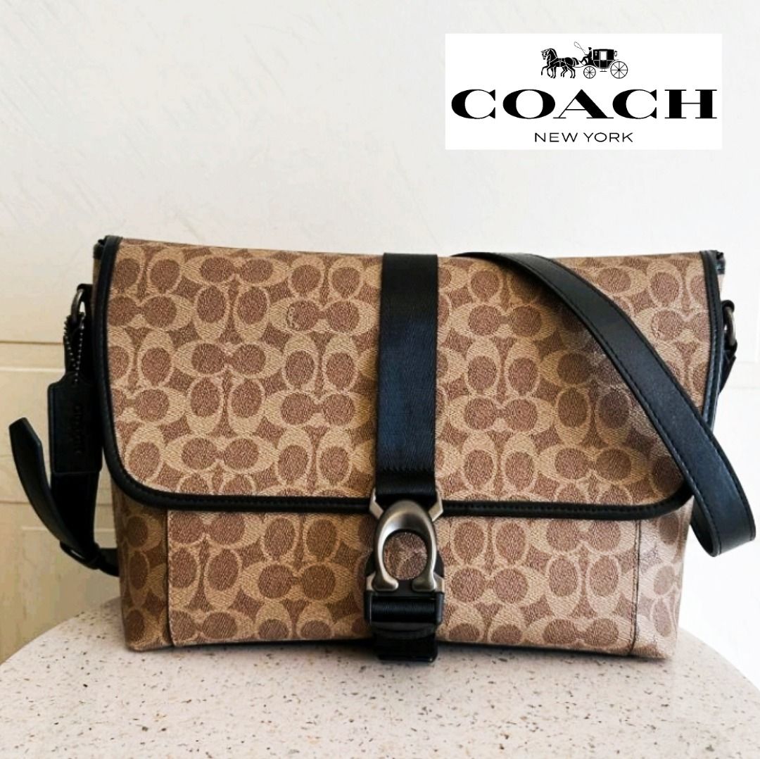 Coach signature messenger bag on sale