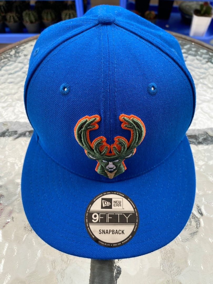 New Era Snapback Milwaukee Bucks Original Caps Hat, Fesyen Pria
