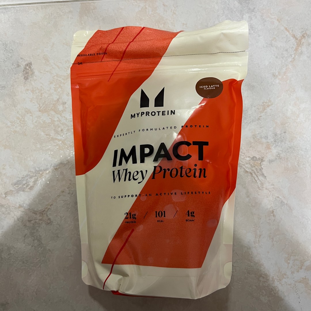 NEW Myprotein Impact Whey Protein Iced Latte 250g, Health & Nutrition