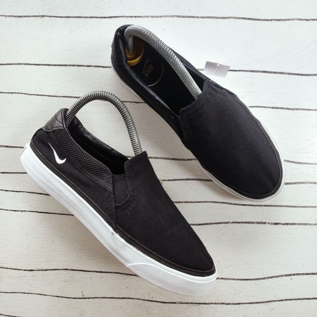 NIKE COURT LEGACY SLIP ON BLACK 5UK Women #39 s Fashion Footwear