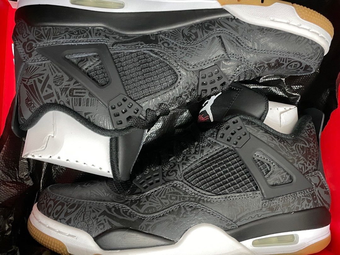 Nike air Jordan 4 retro black laser Carousell